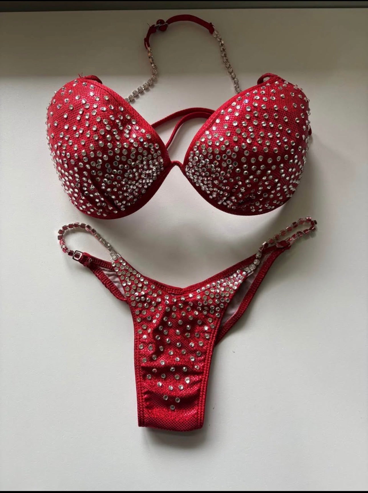 Red Glitz Bikini