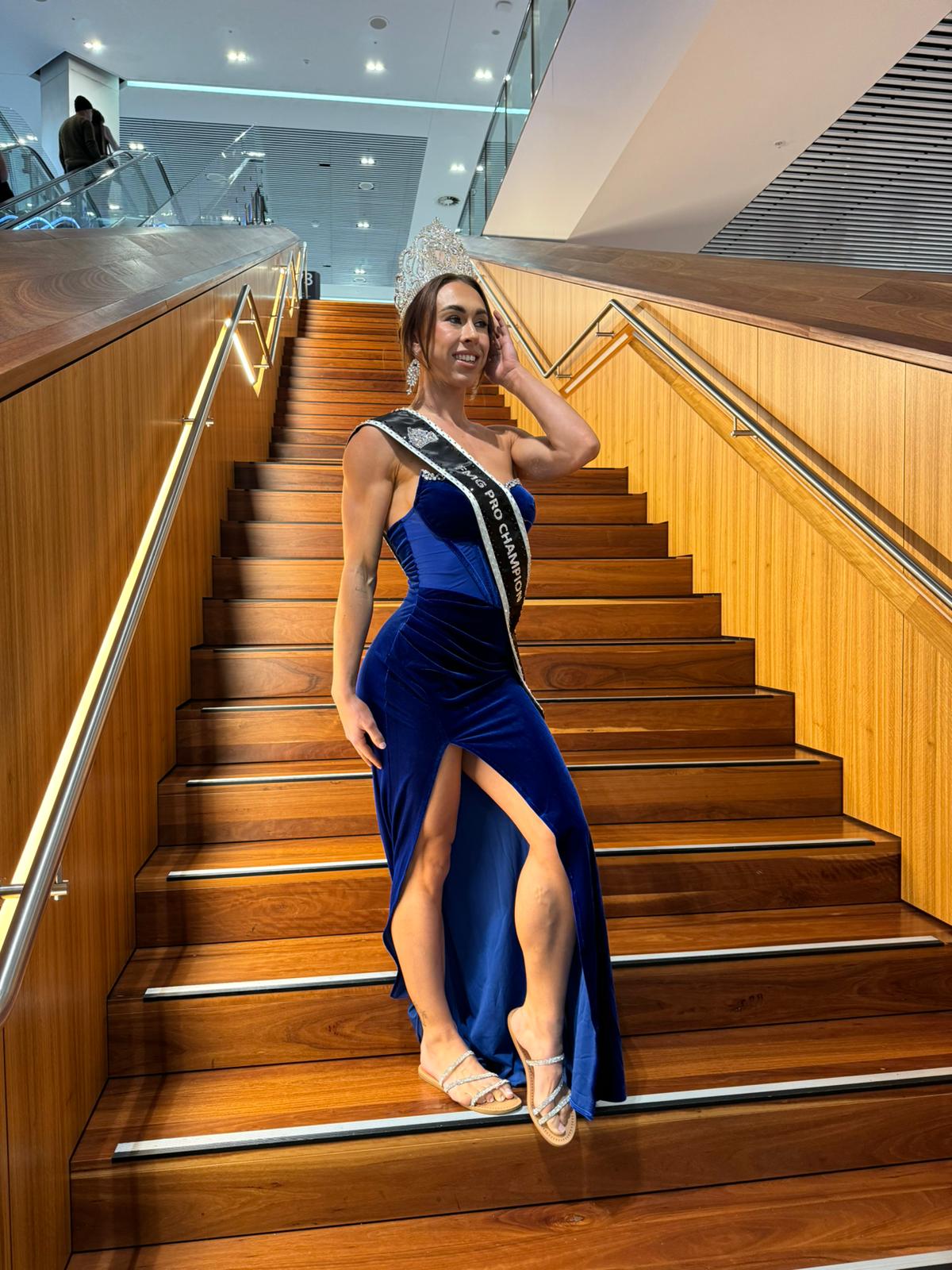 Blue Velvet Dress