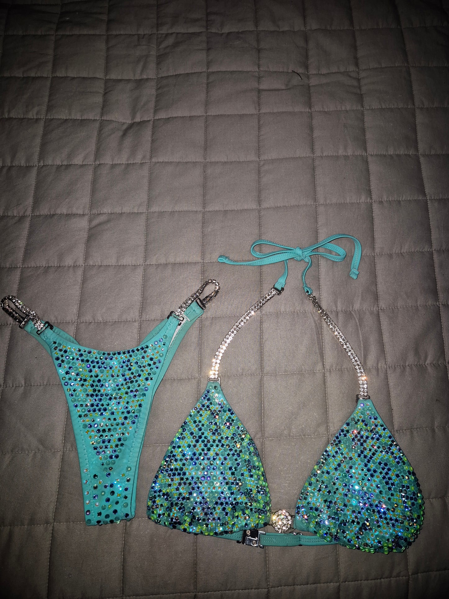 Dazzling Teal Stage Bikini