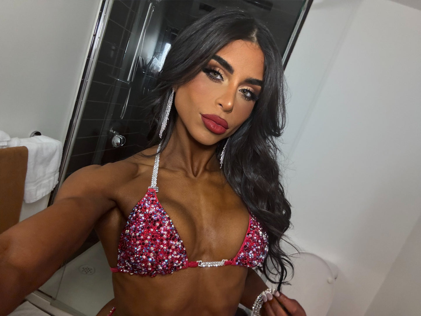 PRO Red IFBB BIkini