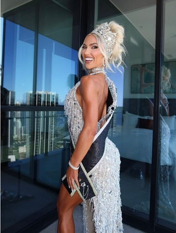 Silver Evening Dress