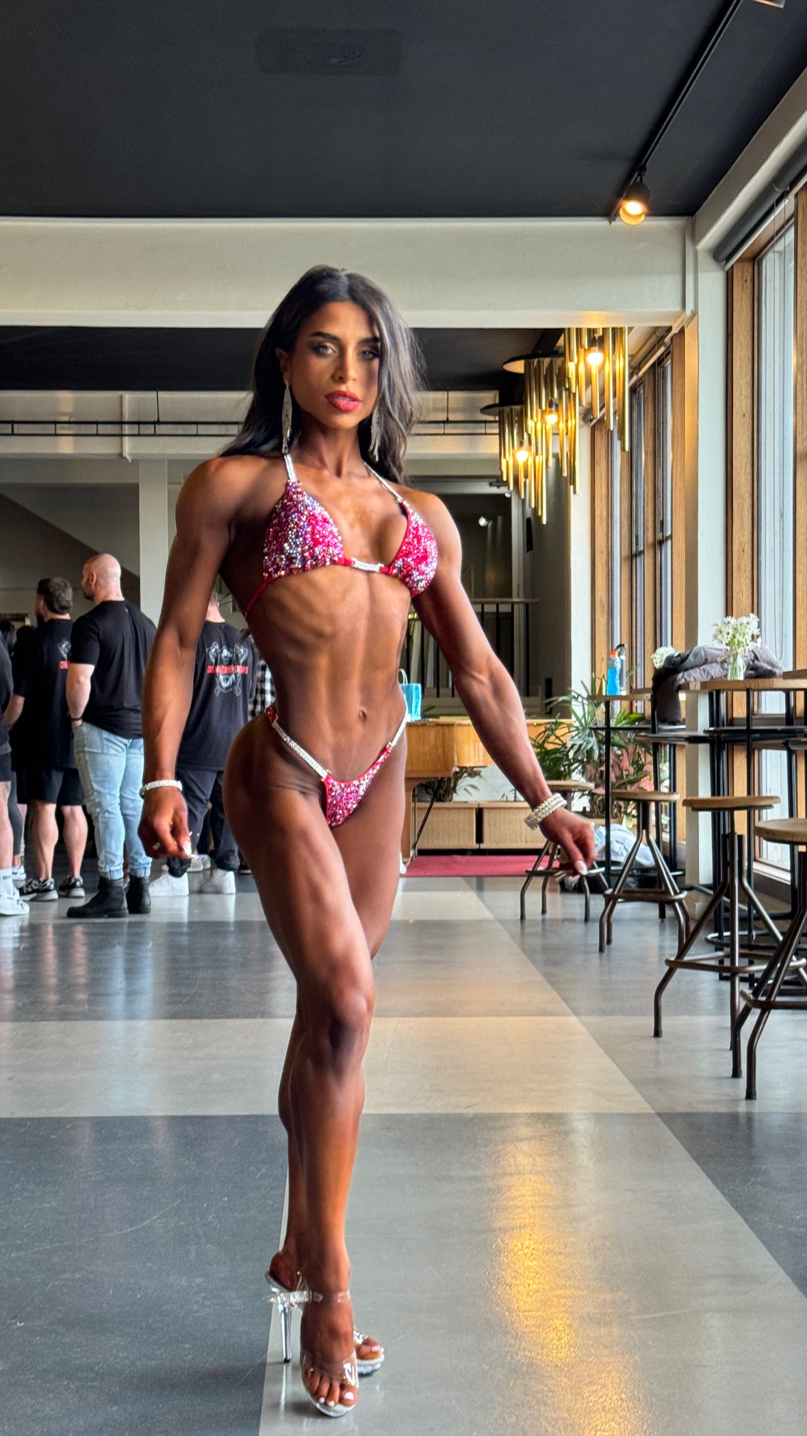 PRO Red IFBB BIkini
