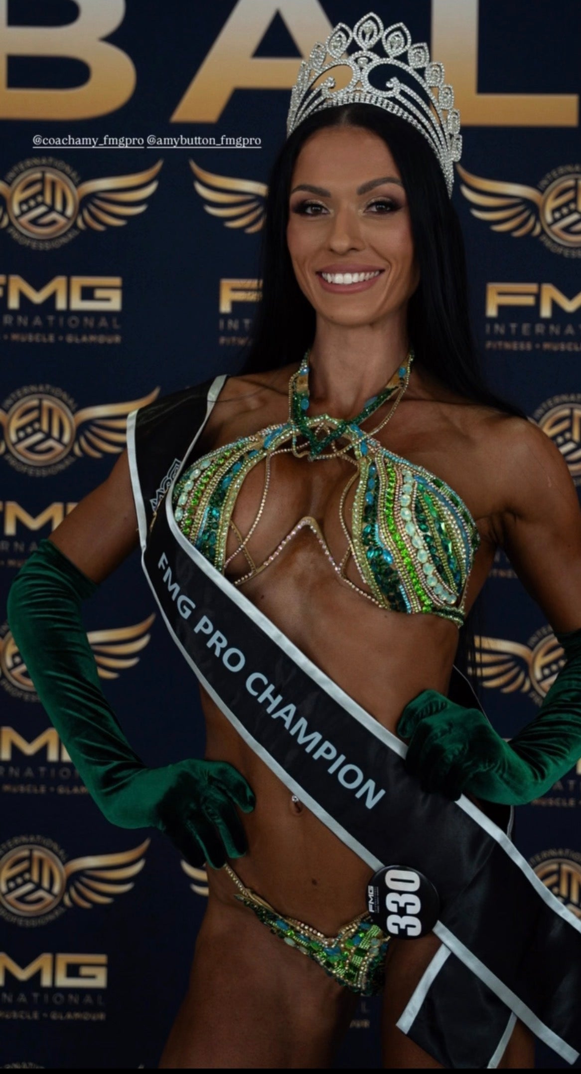 Green pro winning fmg bikini