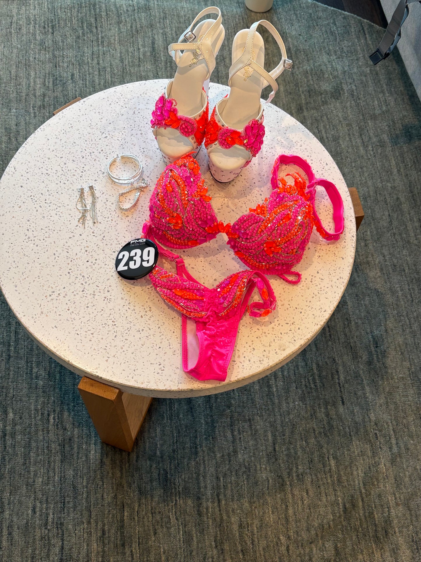 Orange and pink FMG bikini