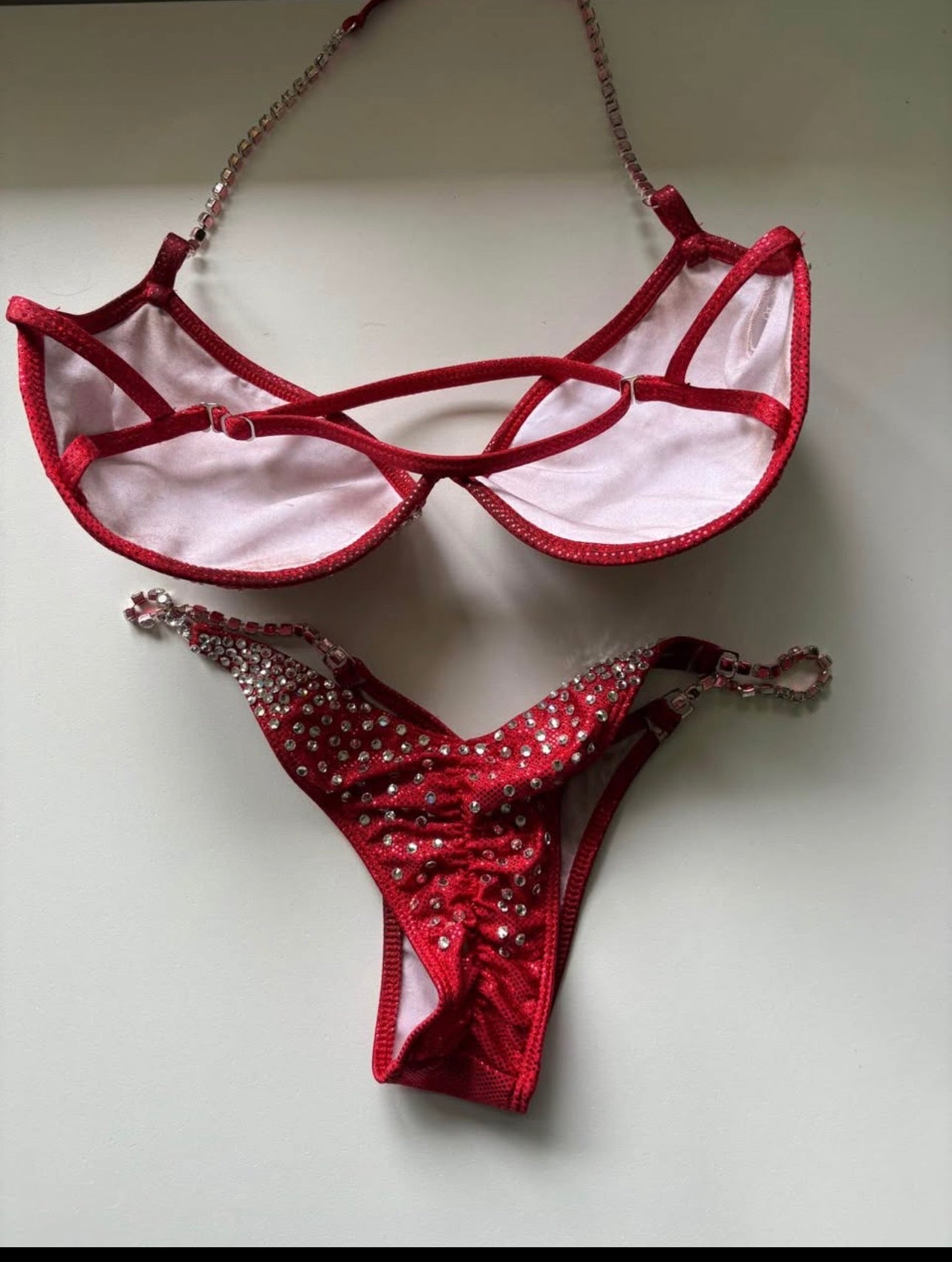 Red Glitz Bikini