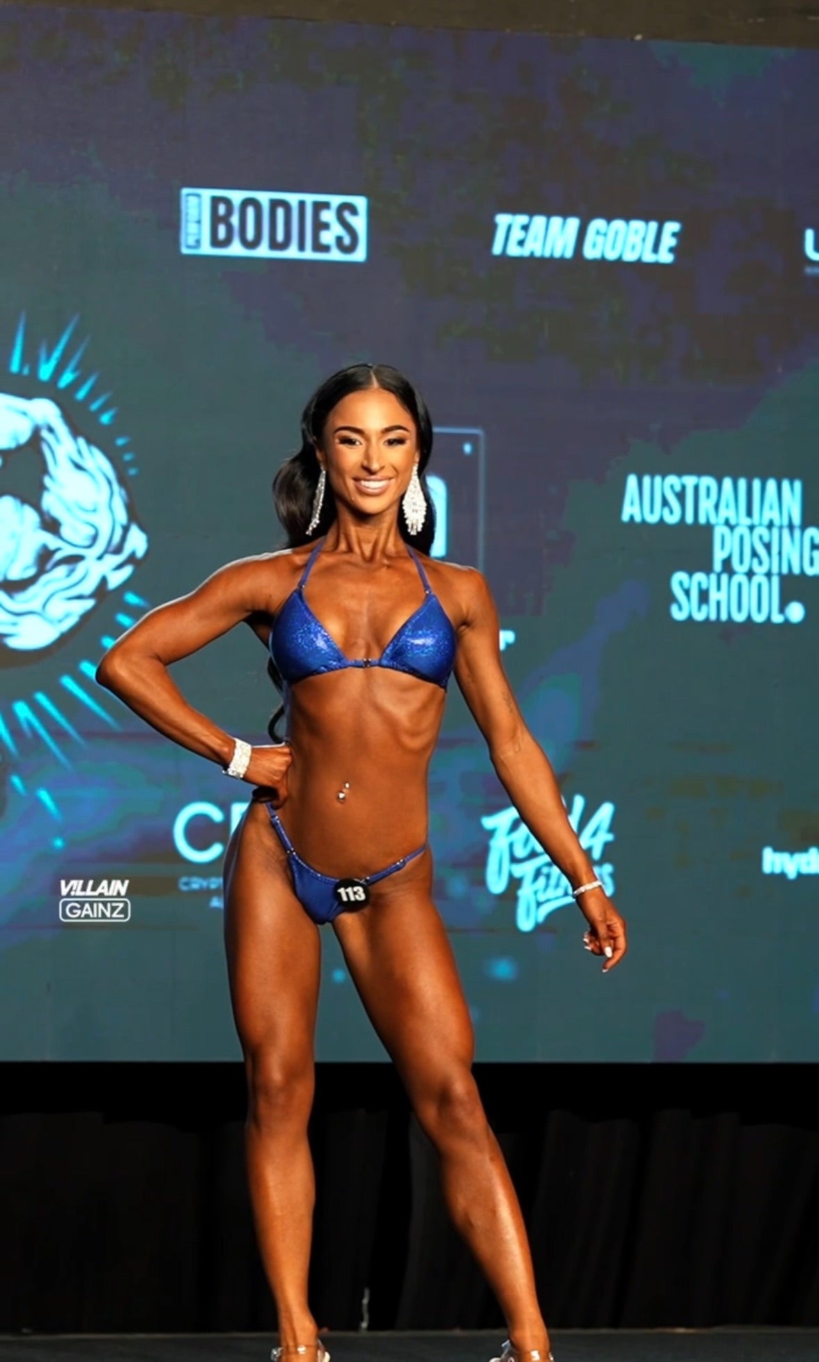 Royal Blue Fit Model Bikini