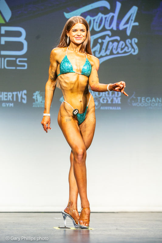 Turquoise IFBB bikini
