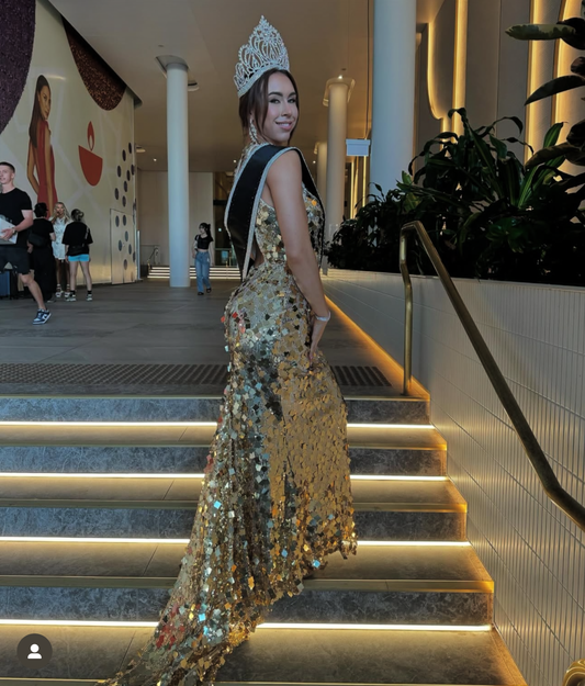 Gold Sequin Dress