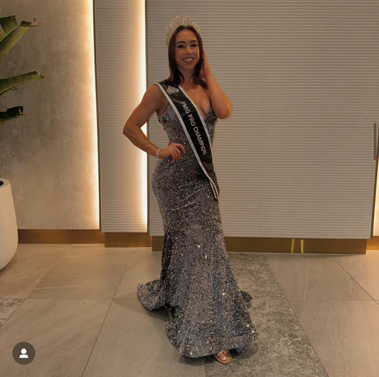 Silver Sequin Dress