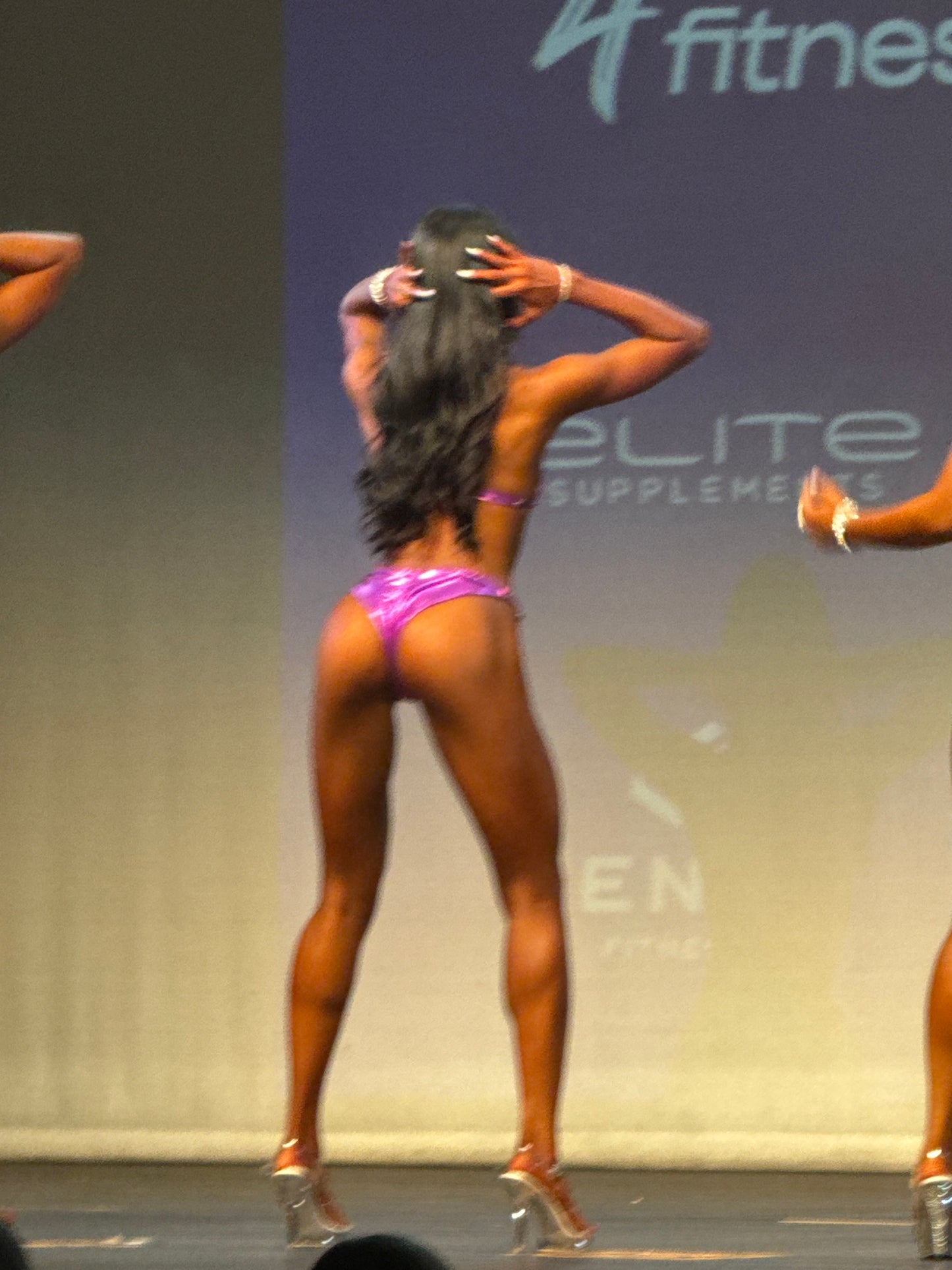 Metallic Purple Fit Model Bikini